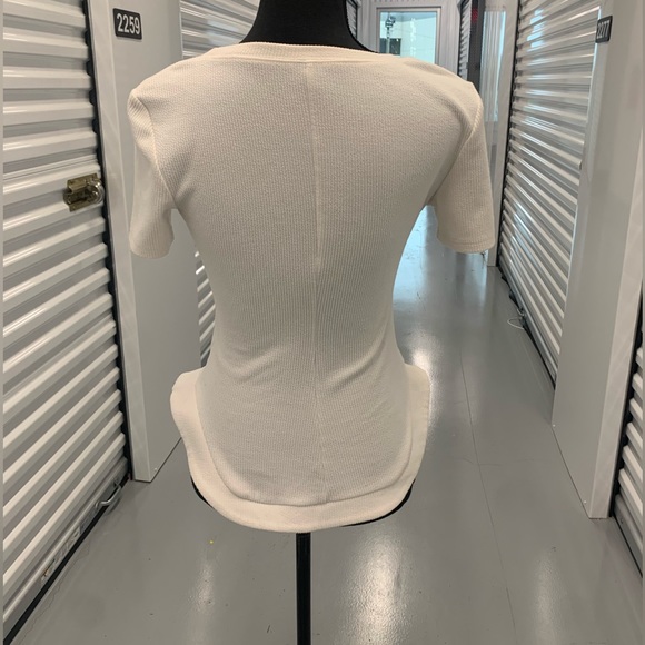 SHEIN Brand Scoop Neck Shirt - Picture 5 of 8